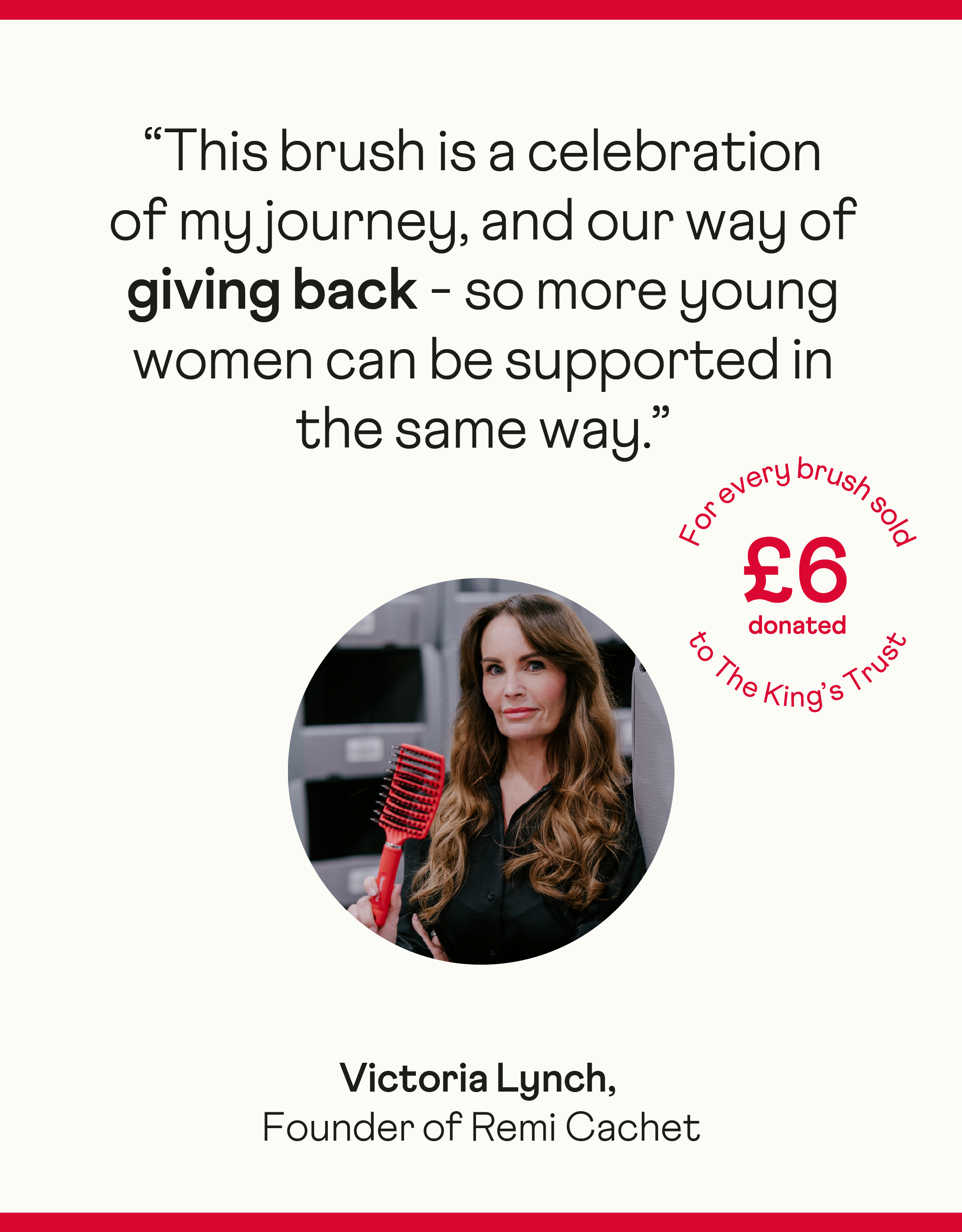 Remi Cachet x The King's Trust Blow Dry Brush