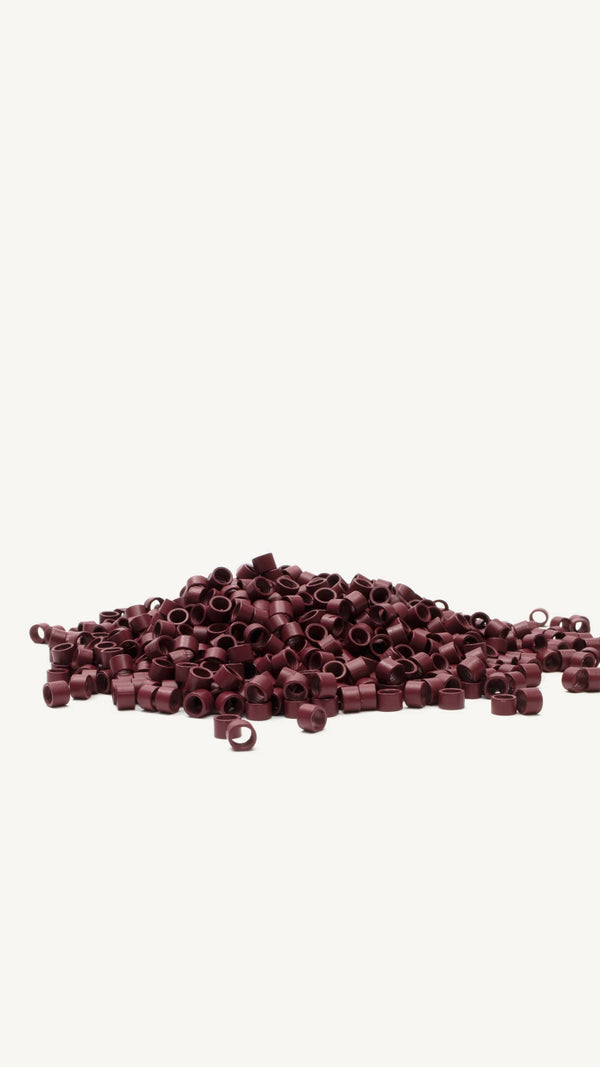 Micro Rings - Burgundy 1000 Pieces