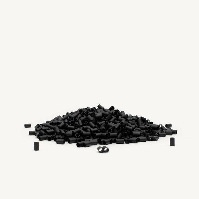 Mini Locks 3mm - Black 100 Pieces