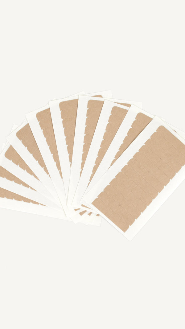 Double Sided Brown Liner Tape Tabs (Bulk Pack)